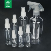 50ml 60ml 100ml 120ml 150ml clear PET bottle with pump sprayer