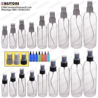 pet round shaped plastic spray bottle for perfume and cosmetics packaging